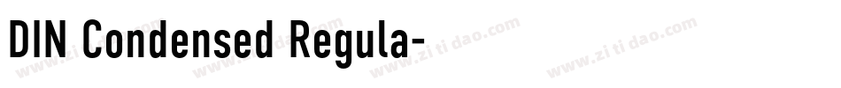 DIN Condensed Regula字体转换